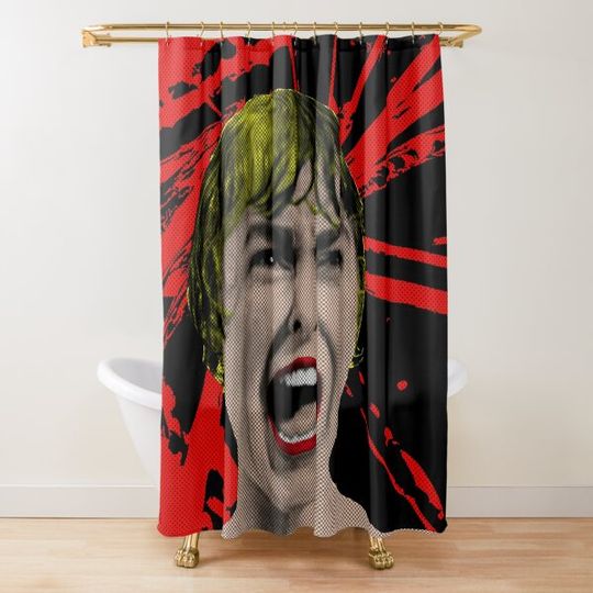 Discover Psycho Pop Art Shower Curtain