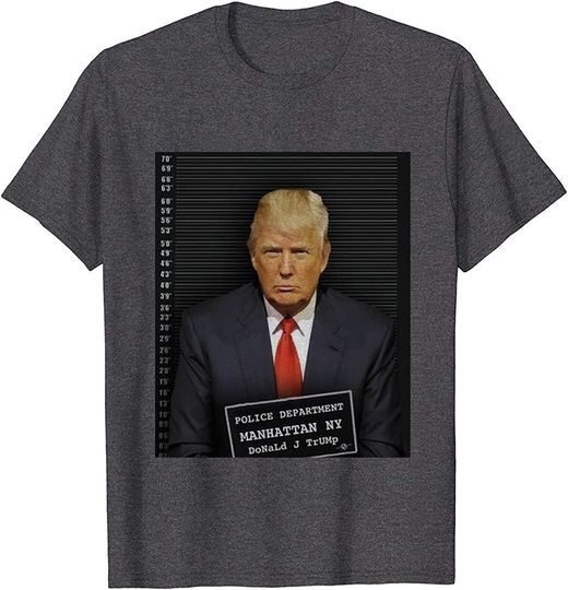 Discover Trump Mugshot 2023 Unisex T Shirt, Indictment Design for Tee