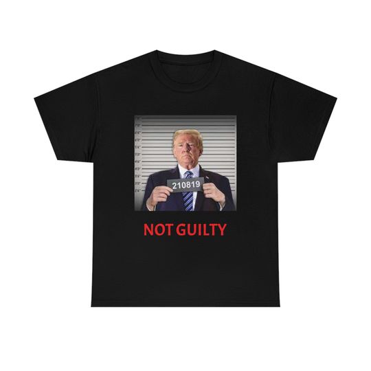 Discover Donald J Trump Not Guilty Mugshot T shirt
