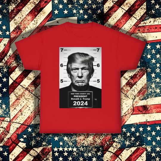 Discover President Donald J. Trump Mugshot T Shirt, Indictment, Arrest, 45, Trump Supporter Shirt
