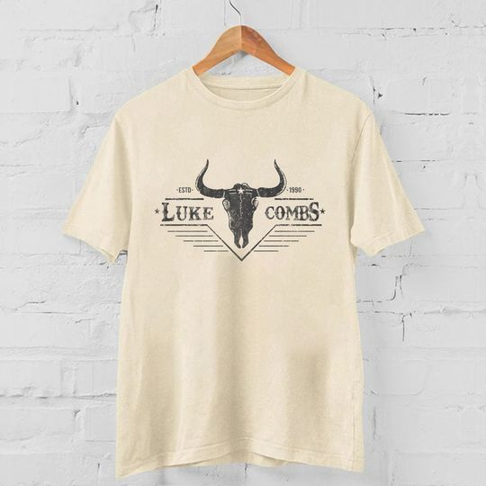 Discover Lukee Comb ESTD 1990 T-Shirt, Western Lukee Comb Bullhead Tour 2023 Merch, Country Music Shirt