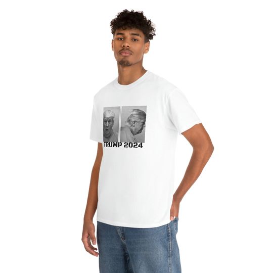 Discover TRUMP 2024 Mugshot T-shirt