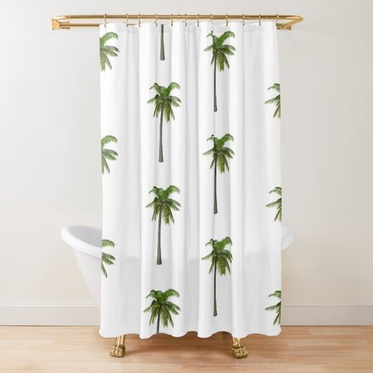 Discover Classic Palm Tree Shower Curtain