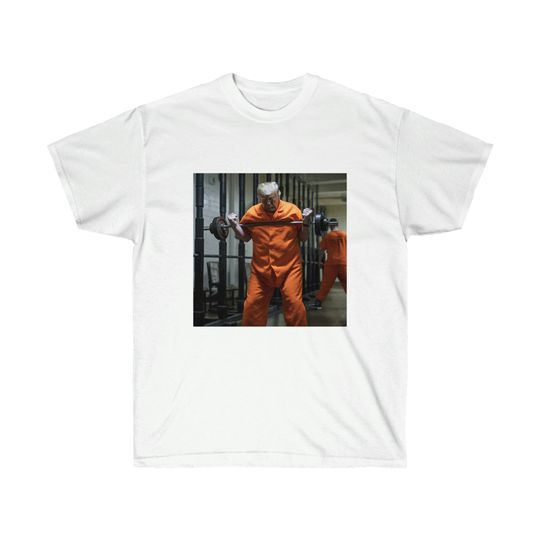 Discover Donald Trump Lifting Weights in Jail Shirt | Donald Trump Jail Shirt