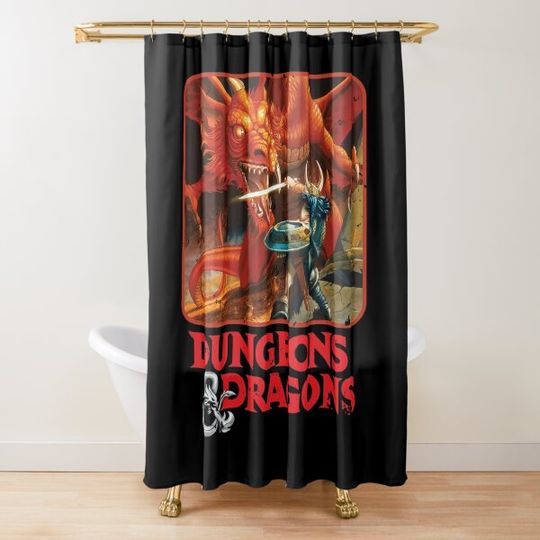 Discover Dungeons & Dragons 1974 Shower Curtain