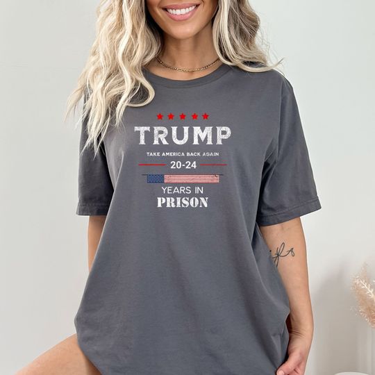 Discover Trump 2024 Shirt. A shirt for DEMS and a great gift. Trump 20-24 years in prison funny shirt