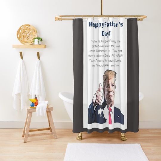 Discover Donald Trump Happy Birthday Meme Greeting Card Shower Curtain