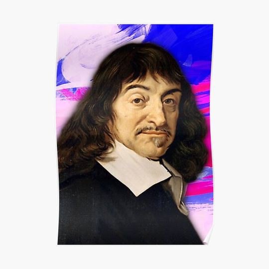 Discover René Descartes Art Portrait Poster