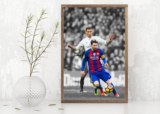 Discover Lionel Messi and Cristiano Ronaldo, Messi Poster, Ronaldo Poster, Ronaldo VS Messi, 7 VS 10