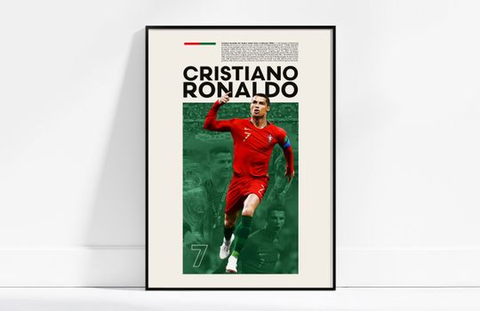 Discover Cristiano Ronaldo Wall Art, Cr7 Poster, Football Poster, Sports Poster