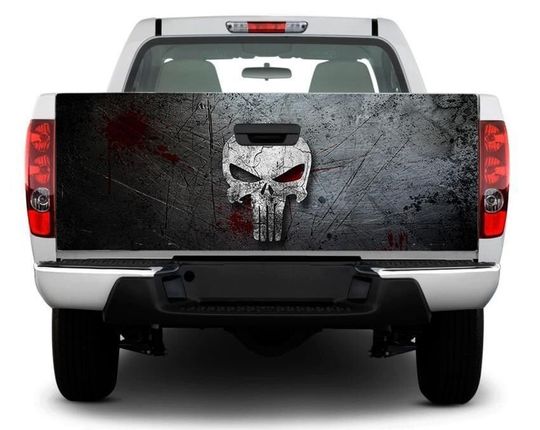 Discover Skull Truck Bed Decals