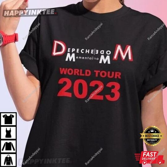Discover 2023 Depeche Mode Memento Mori World Tour T-Shirt