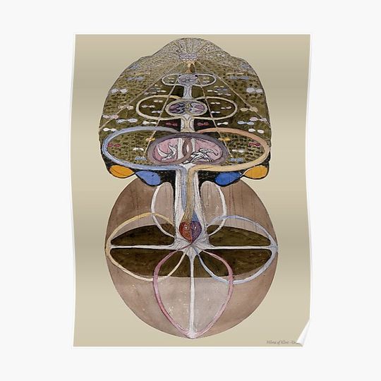 Discover Hilma af Klint - Tree of Knowledge, No. 1 Premium Matte Vertical Poster