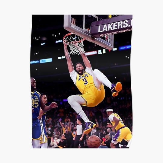 Discover Anthony Davis 3 Posterized Dunk Premium Matte Vertical Poster