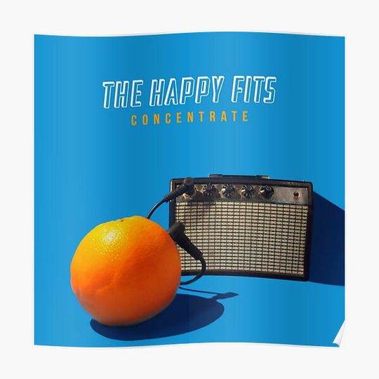 Discover The Happy Fits Concentrate Cover Premium Matte Vertical Poster