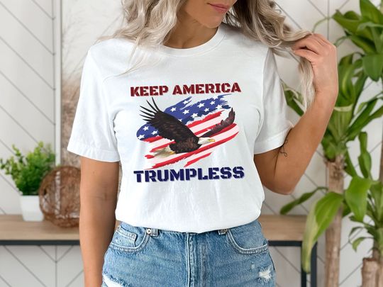 Discover Keep America Trumpless T-Shirt, Free America From Trump Shirt, Trump in Jail