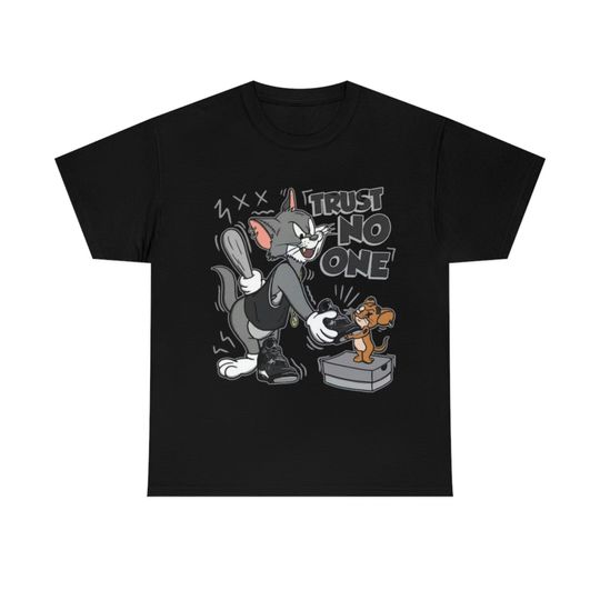 Discover Tom And Jerry Tshirt, Trust No One T-Shirt, Jordan Shoes shirt