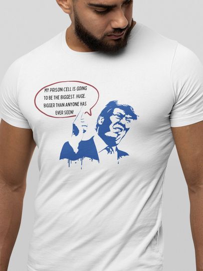 Discover Trump Indictment T-Shirt - Trump for Prison, Political statement shirt