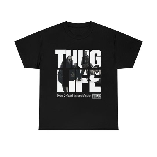 Discover Tupac Thug Life Volume 1 & 2 Album Cover Shirt, 2Pac Legend Album Cover Shirt