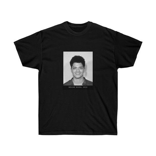 Discover Bruno Mars Mugshot Tee