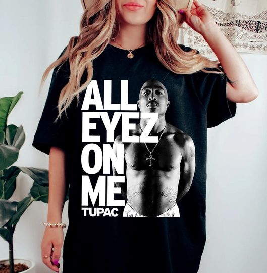 Discover Vintage All Eyez On Me TuPac 90s Rap Shirt