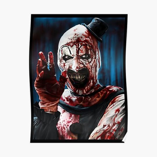 Discover The Clown Drawing Art Premium Matte Vertical Poster