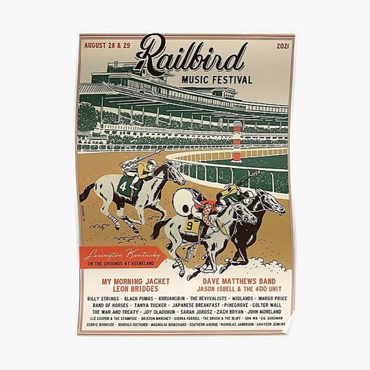 Discover Railbird Festival 2021 Poster Premium Matte Vertical Poster