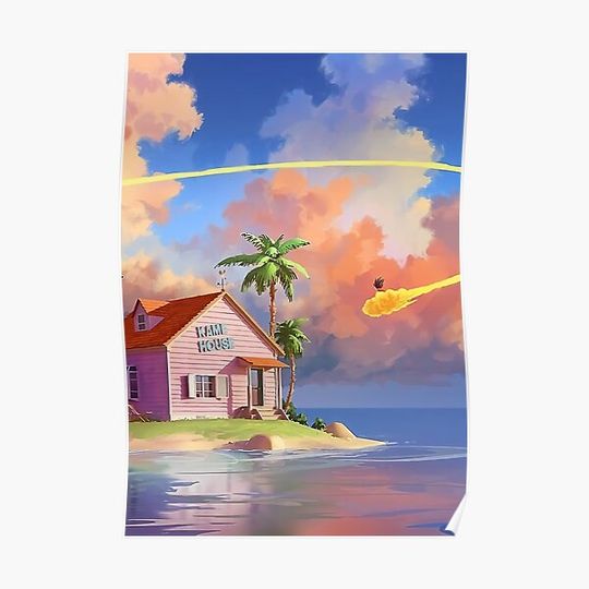 Discover Dragon Ball / Kame House Poster Premium Matte Vertical Poster