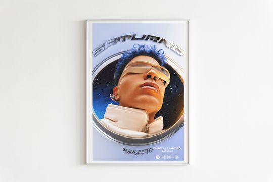 Discover Rauw Alejandro - Saturno Album Poster / Album Cover Poster