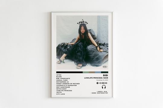 Discover Bibi - Lowlife Princess: Noir Album Poster / Album Cover Poster