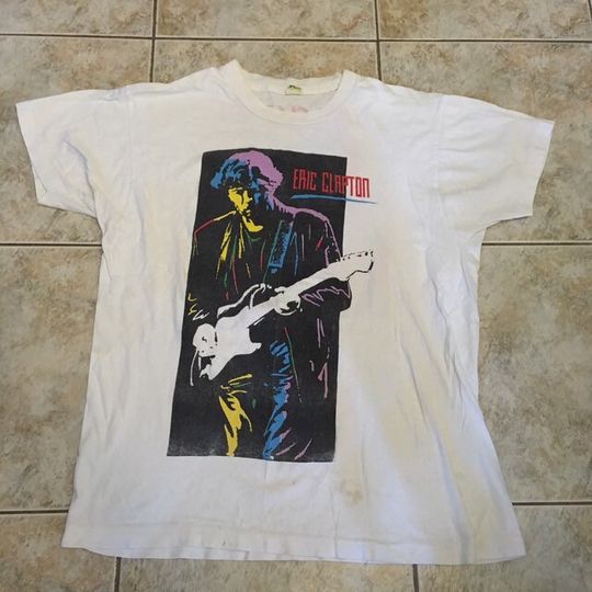 Discover Vintage Eric Clapton 1990 tour t shirt T shirt