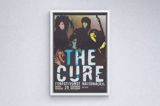 Discover The Cure Belgium 1985 Concert Poster