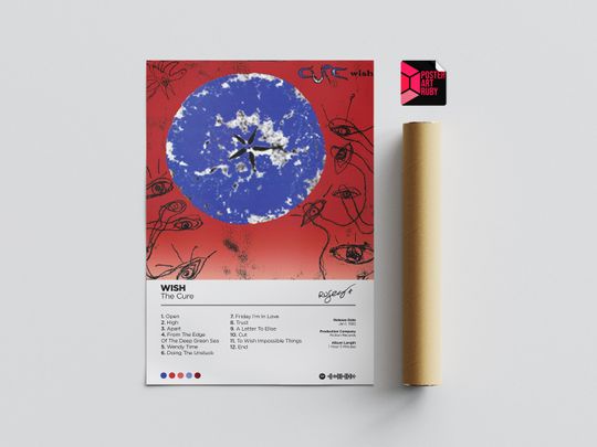 Discover The Cure - Wish Music Poster