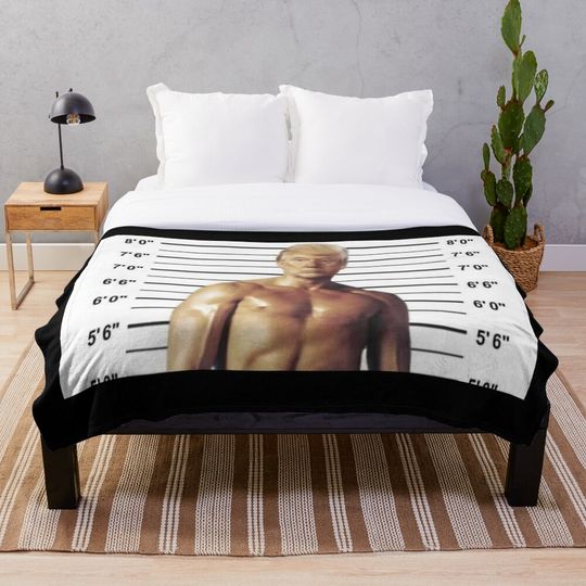 Discover Trump Mugshot - Trump Mug shot Throw Blanket