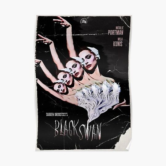 Discover "Black Swan" Vintage Movie Poster Premium Matte Vertical Poster