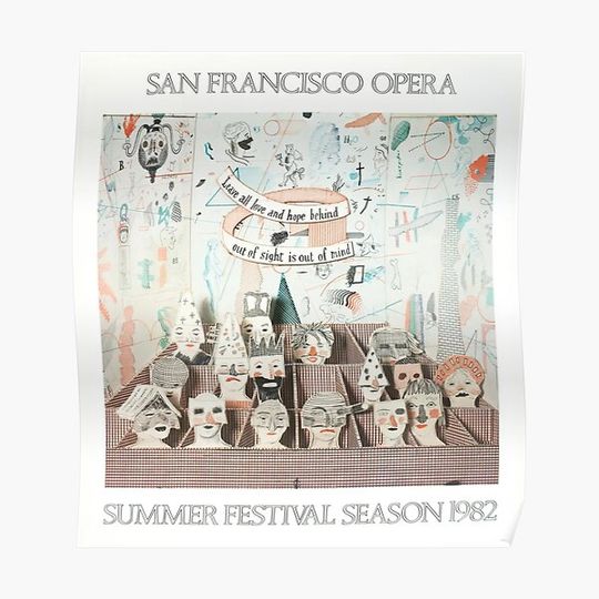 Discover San Francisco Opera 1982 Premium Matte Vertical Poster