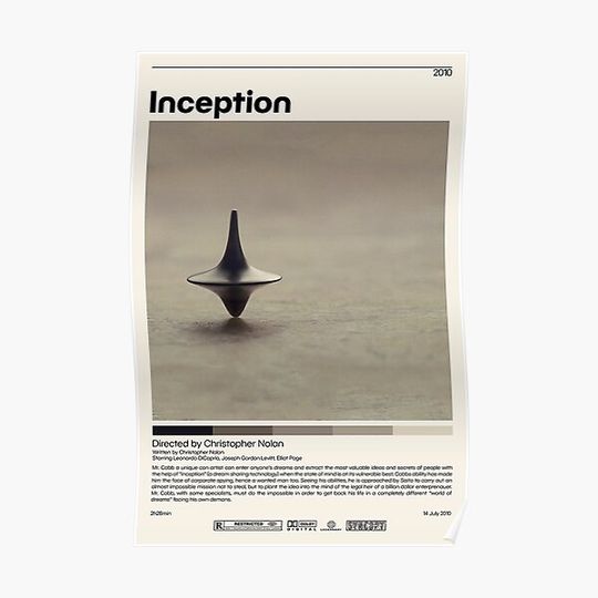 Discover the Inception vintage Premium Matte Vertical Poster