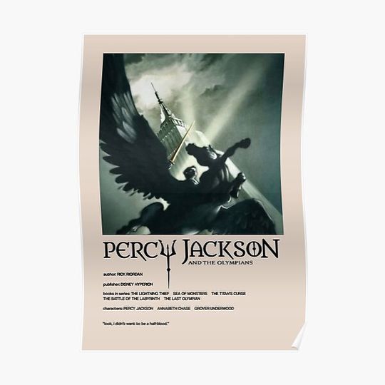 Discover Percy Jackson Alternate Cover Premium Matte Vertical Poster