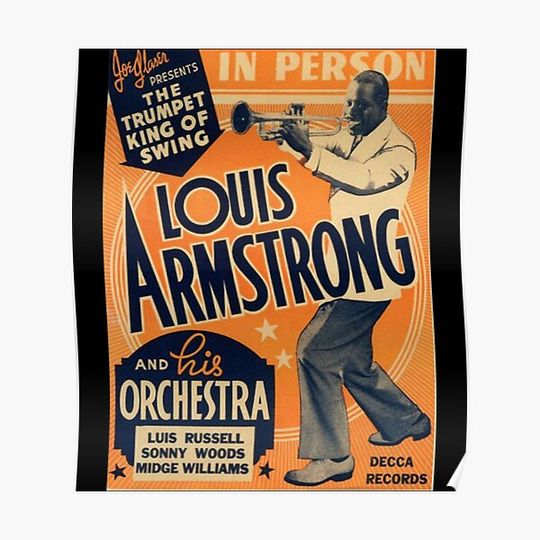 Discover Louis Armstrong Vintage Premium Matte Vertical Poster