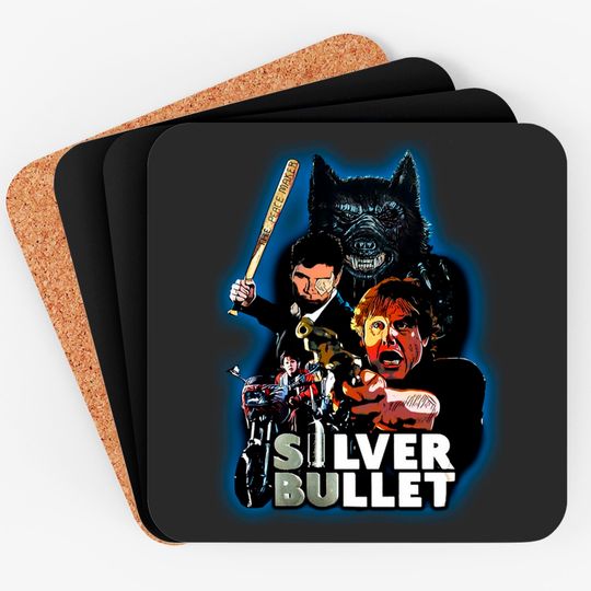Discover Silver bullet movie classic Coasters 80s horror Coasters
