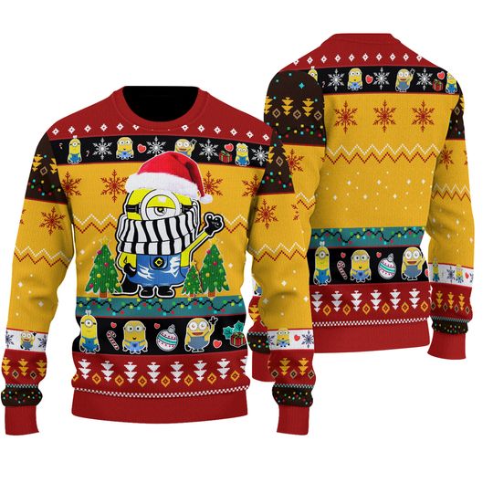 Discover Cute Minions Winter Christmas 3D Xmas Sweater