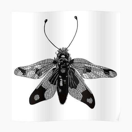 Discover Ascalaph pointillism Premium Matte Vertical Poster