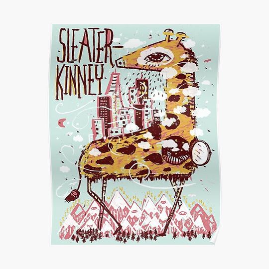 Discover sleater kinney poster Premium Matte Vertical Poster