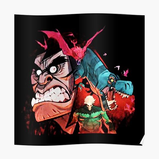 Discover Genndy Tartakovsky Primal Spear Fang Premium Matte Vertical Poster