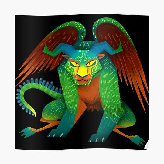 Discover Pepita Alebrije Premium Matte Vertical Poster