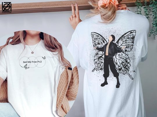 Discover Set Me Free Double Side T-shirt, Jimin BTS, Jimin Set Me Free Shirt