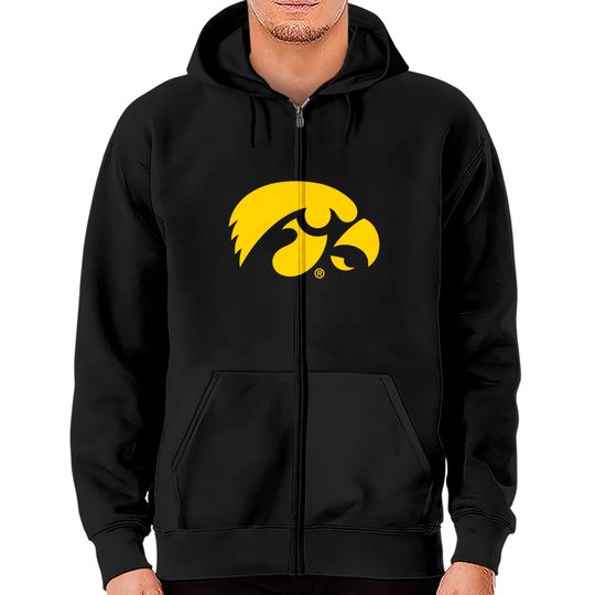 Discover Iowa Logo | Hawkeye Zip Hoodies