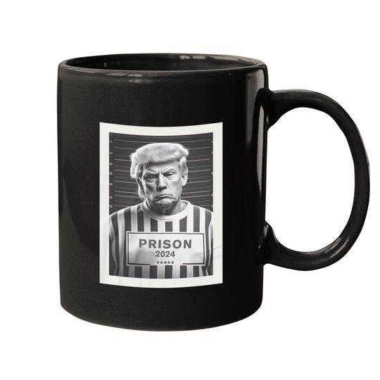 Discover Prison Mugshot Donald Trump 2024 Graphic Mugs
