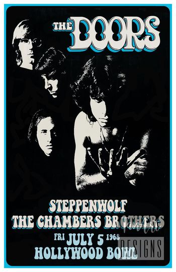 Discover The Doors Hollywood Bowl Poster