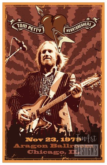 Discover Tom Petty Vintage Style Poster